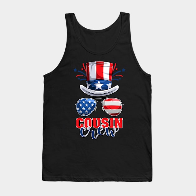 Funny 4th Of July 2021 Fourth Of July Cousin Crew For Men's And Women's For 4th Of July Celebration Birthday Gift Cousin Crew for 4th of july Tank Top by Charaf Eddine
